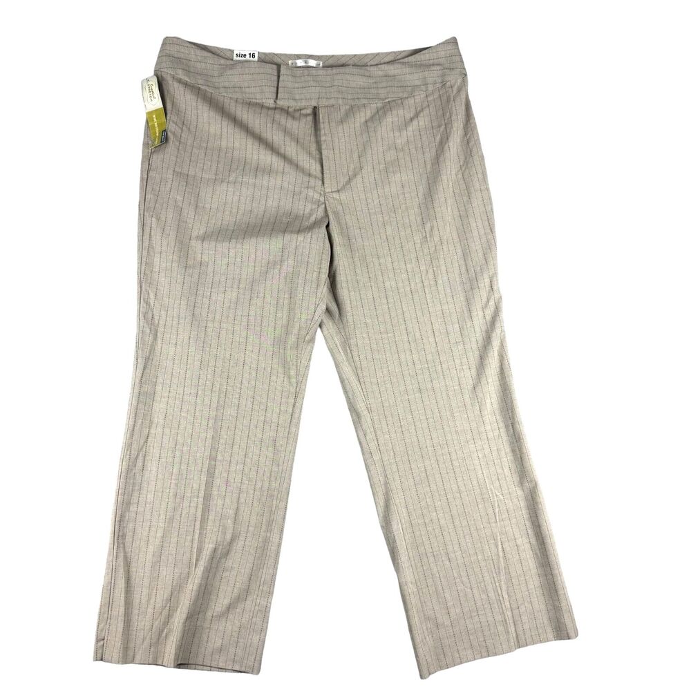 Old Navy Pants Women's 16 Tan Low Waist Capri Khaki Chino Cropped Straight NWT